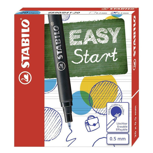 Tintenpatronen zum Nachfüllen  - STABILO EASYoriginal Refill - medium - Schreibfarbe blau (löschbar) - 20er Pack