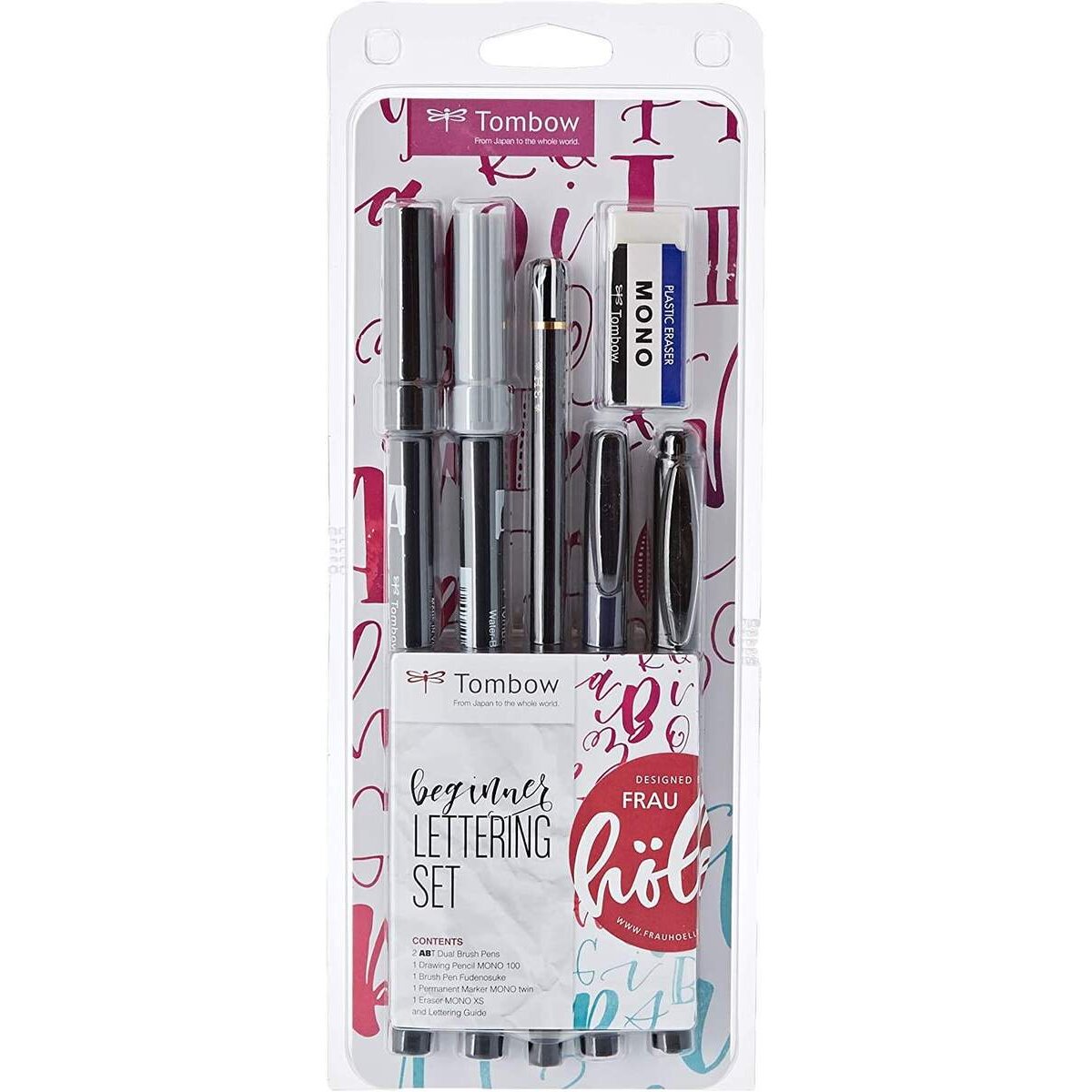 Tombow Lettering Set Beginner 5 Stifte + Radierer