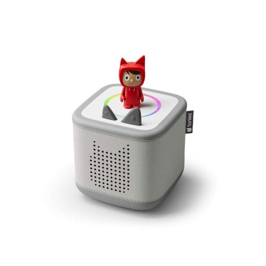tonies® Toniebox 2 Mondgrau Play-Set Kreativ-Tonie Rot