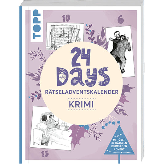 Topp 24 DAYS Rätseladventskalender Krimi 30 Kriminalfälle für den Advent