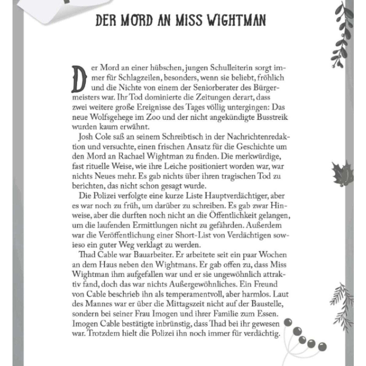 Topp 24 DAYS Rätseladventskalender Krimi 30 Kriminalfälle für den Advent