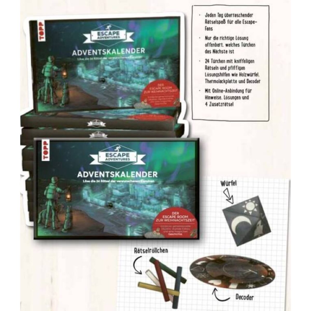 Topp Escape Adventures Adventskalender Die verwunschenen Eisruinen