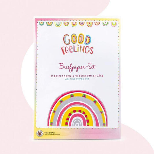 Trendhaus Good Feelings Briefpapier-Set 20-teilig