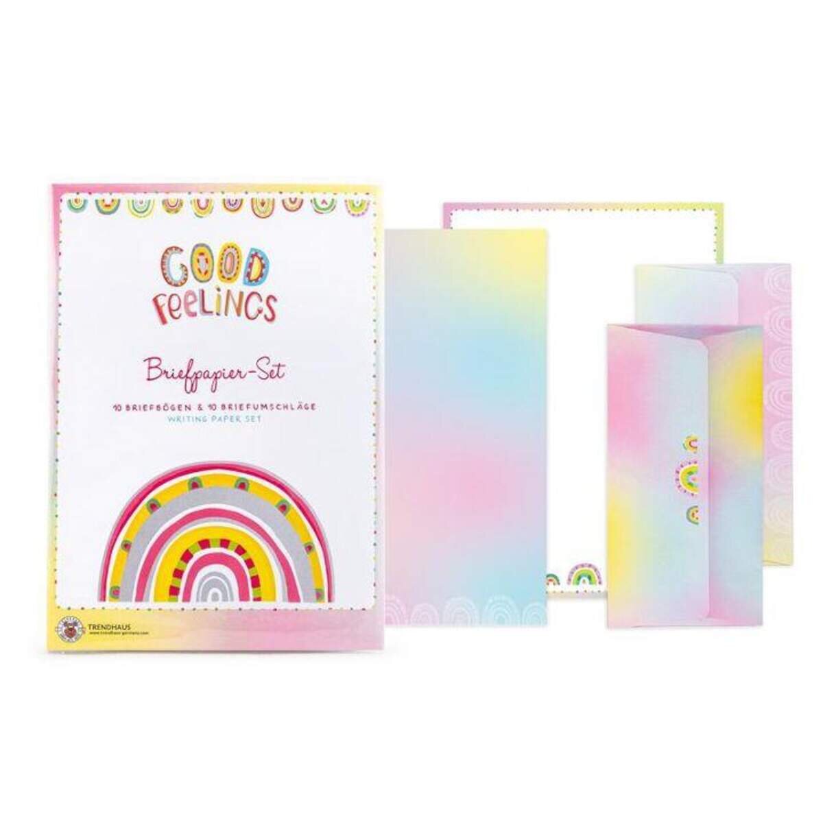 Trendhaus Good Feelings Briefpapier-Set 20-teilig