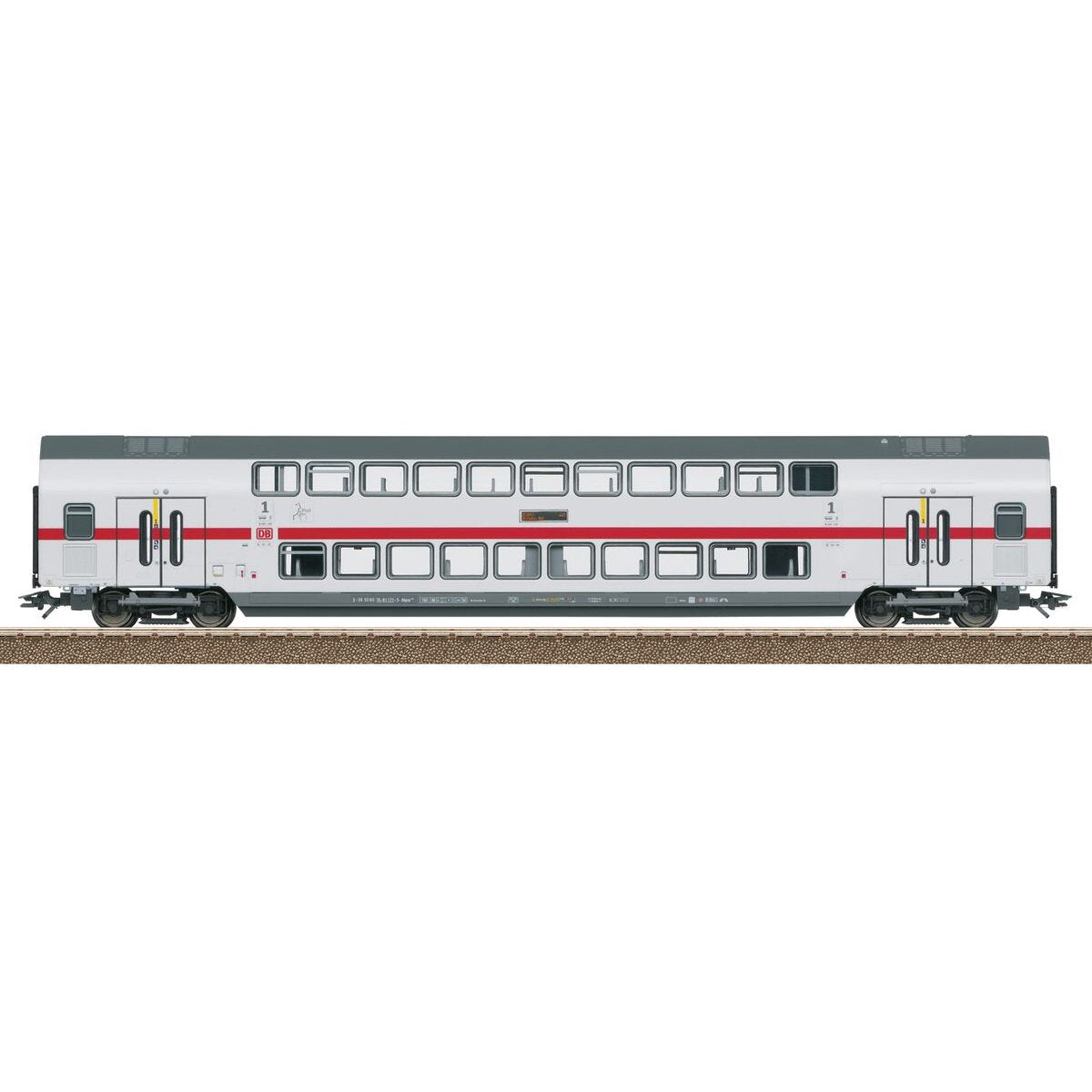 Trix 23253 - H0 IC2 Doppelstock-Mittelwagen DApza 687.2, 1. Klasse