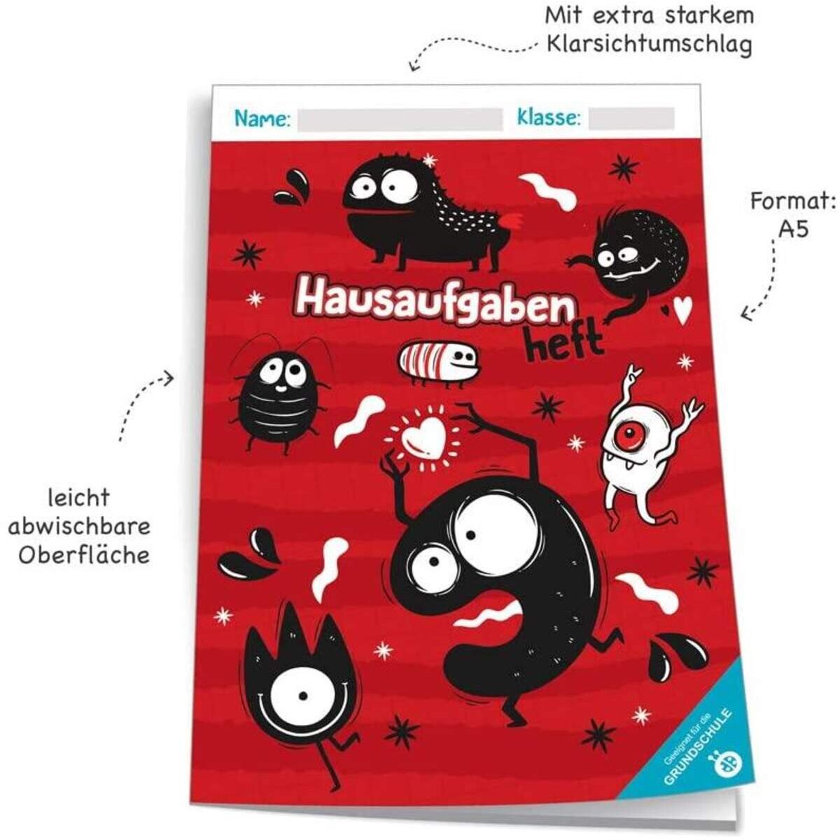 Trötsch Grundschulplaner, Monster, Hausaufgabenheft für die Grundschule