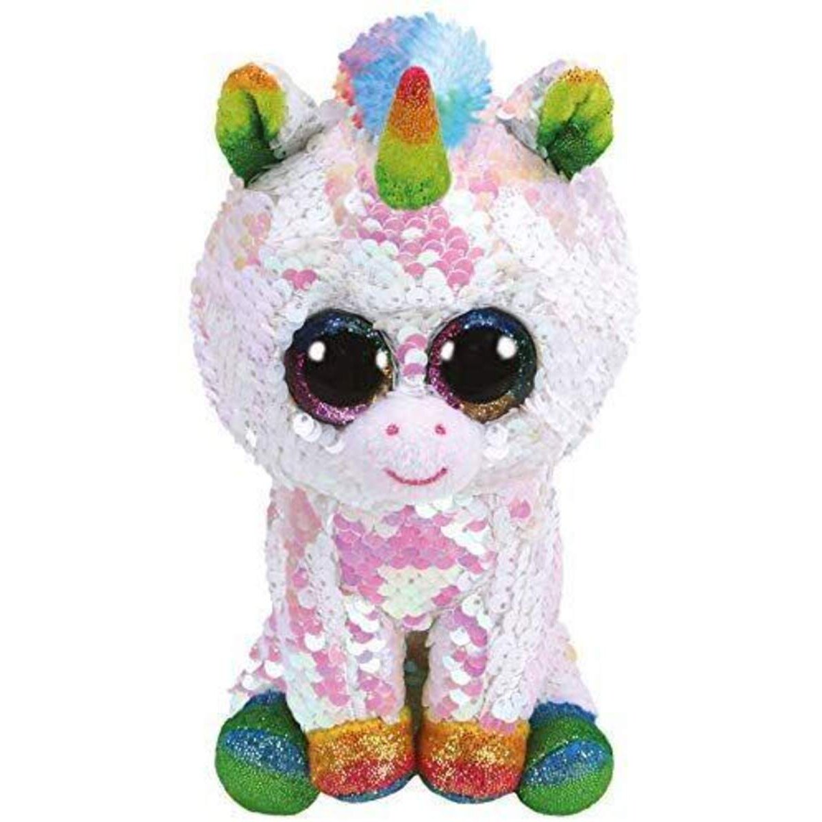 ty Beanie Boo Flippables Einhorn Pixy, bunt ca. 15 cm, mit Wendepailetten