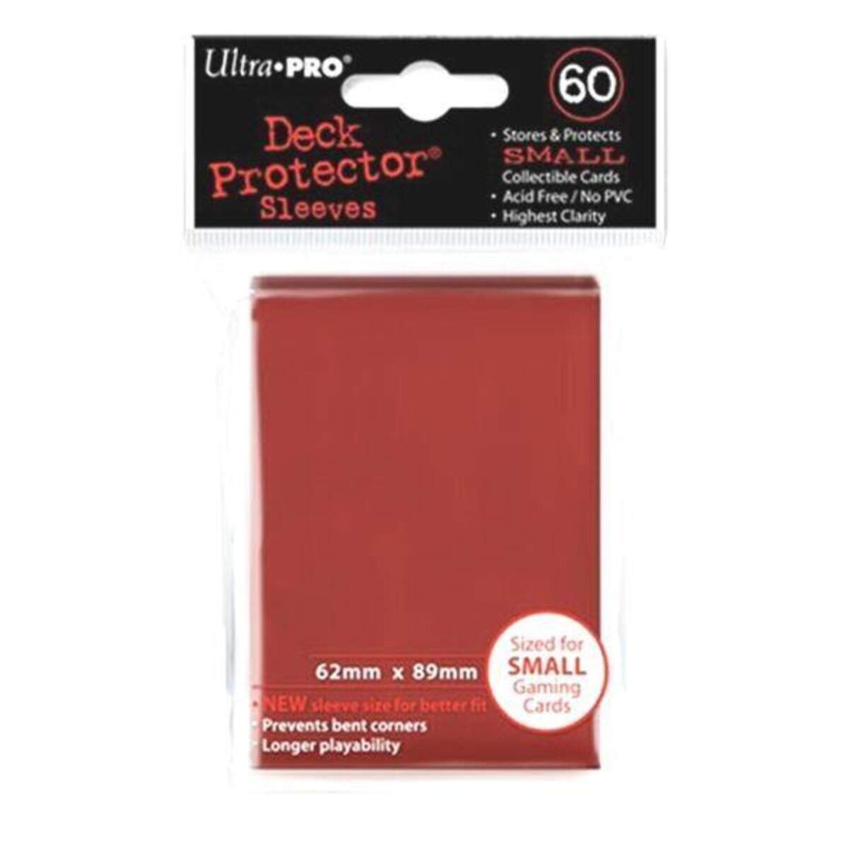 Ultra Pro Red Protector Hüllen, small, 60 Stück