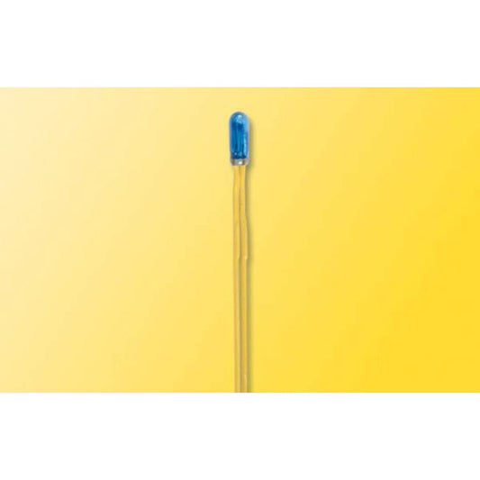 Viessmann 2 Glühlampen blau T3/4 Ø 2,3 mm 2 Kabel, 12 V, 50 mA