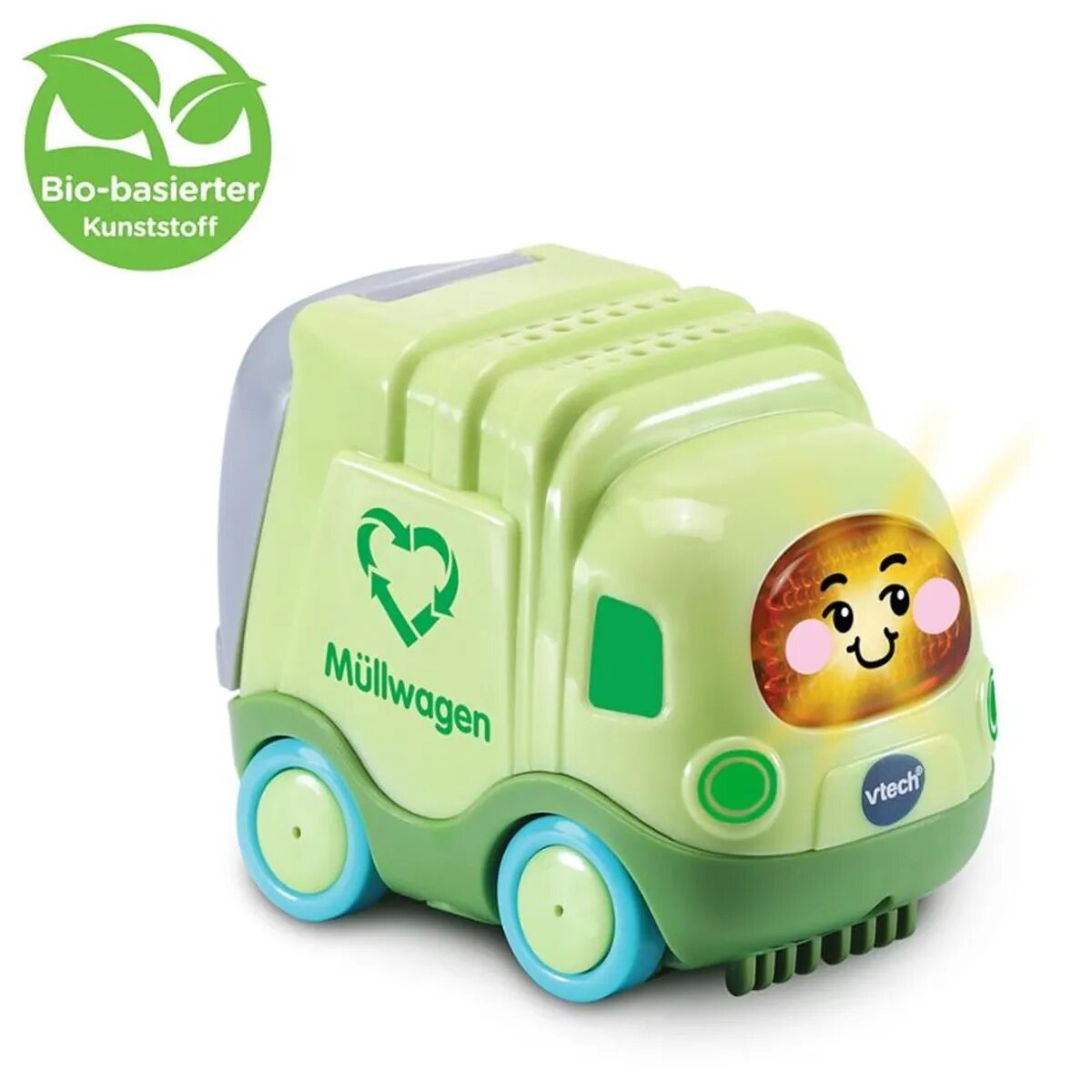 VTech Tut Tut Baby Flitzer - Müllwagen (aus bio-basiertem Kunststoff)