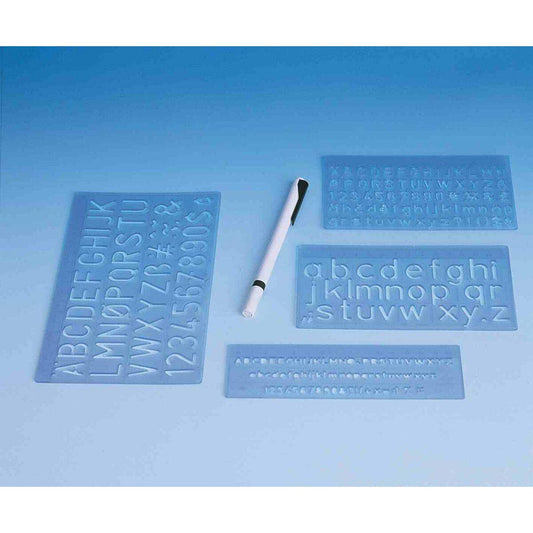 WEDO® 7012 Schriftschablonen-Set (5, 10, 20 mm)