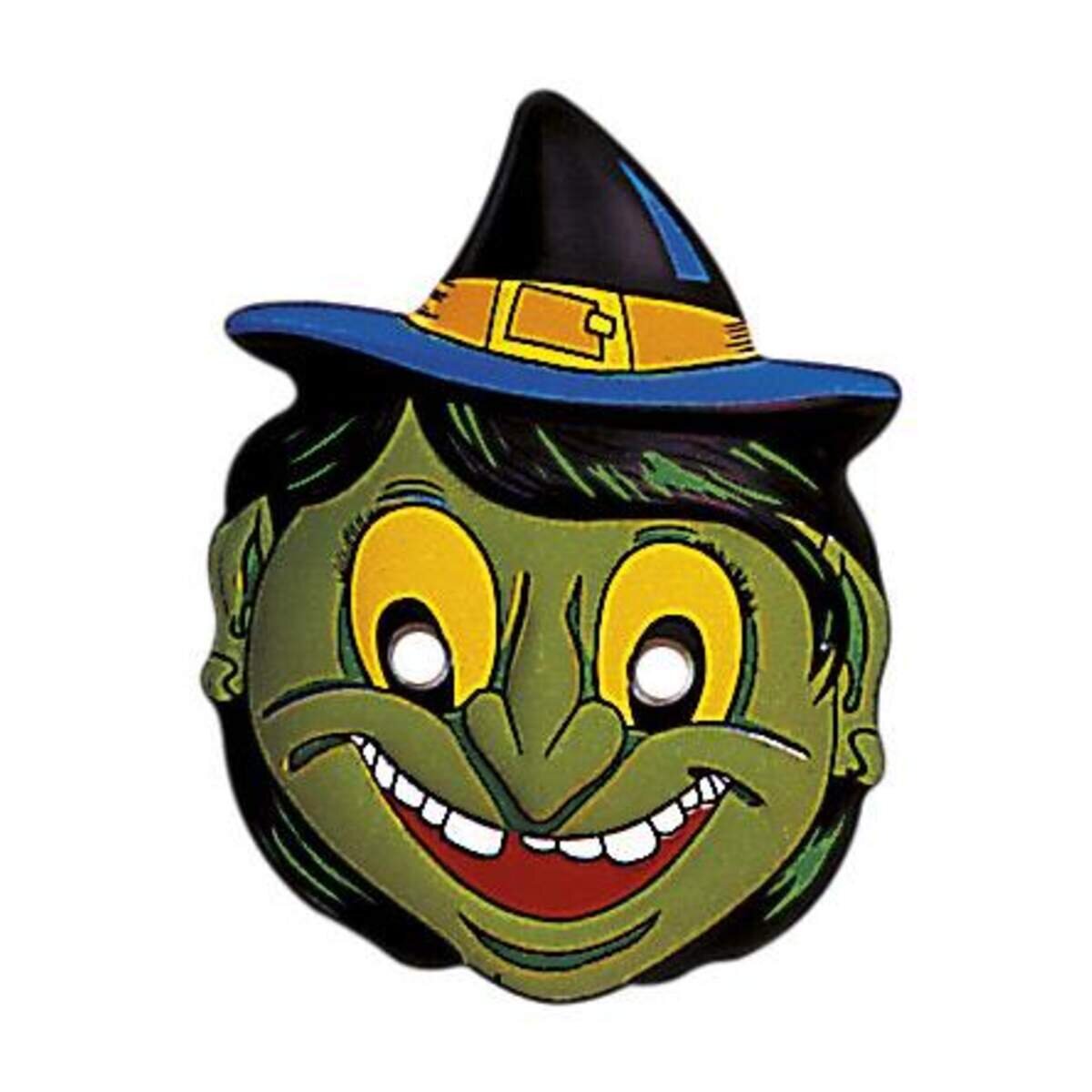 Widmann Maske Happy Halloween aus Plastik, sortiert