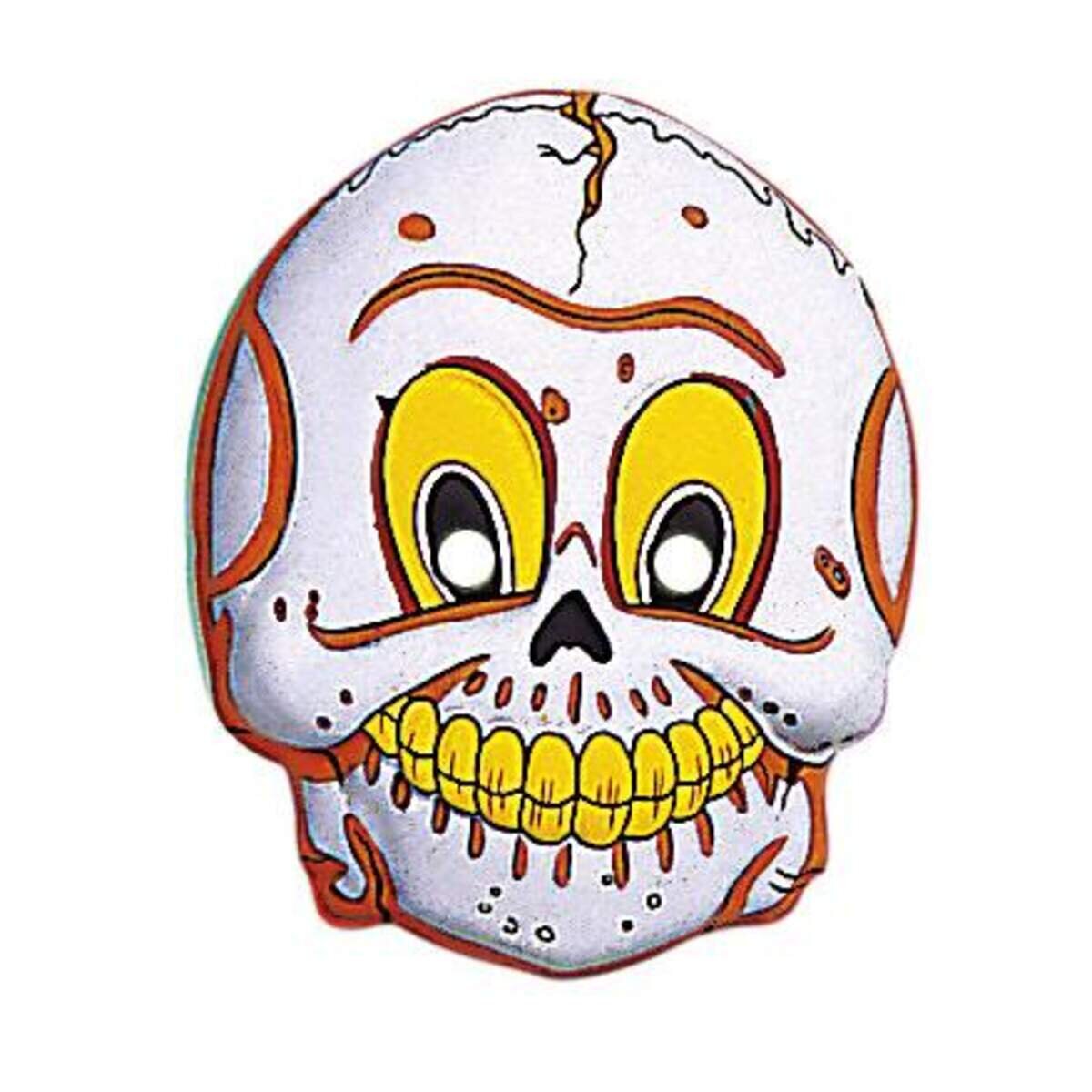 Widmann Maske Happy Halloween aus Plastik, sortiert