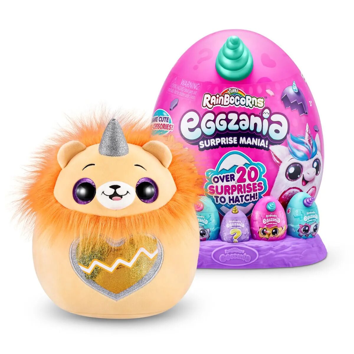 Zuru Rainbocorns Eggzania Serie , 1 Stück, 6-fach sortiert