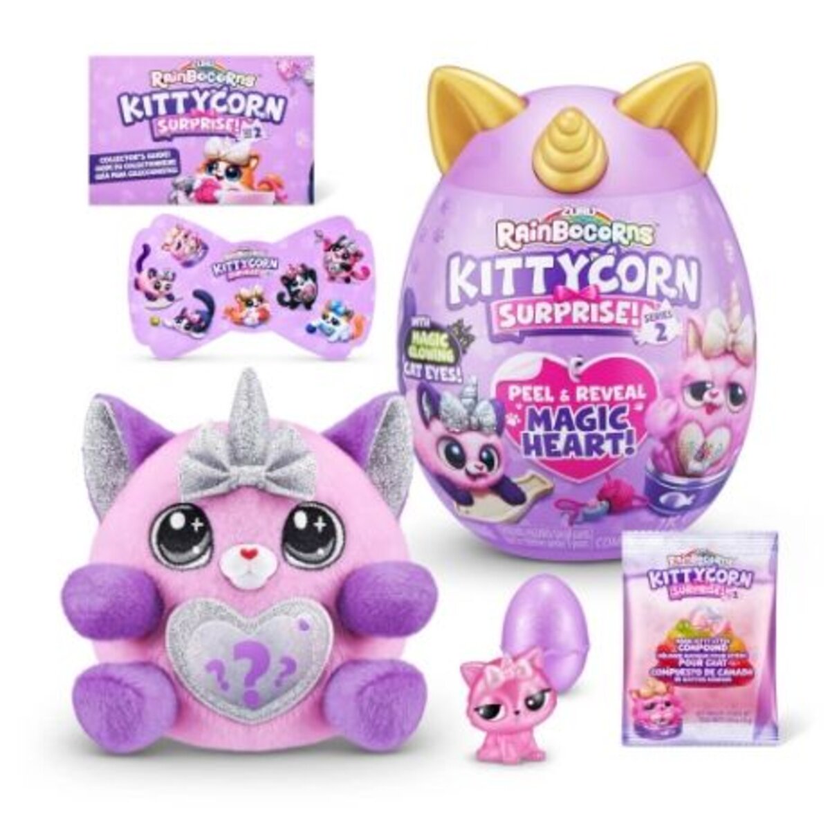 Zuru Rainbocorns Kittycorn Suprise Peel & Reveal Magic Heart, 1 Stück, sortiert