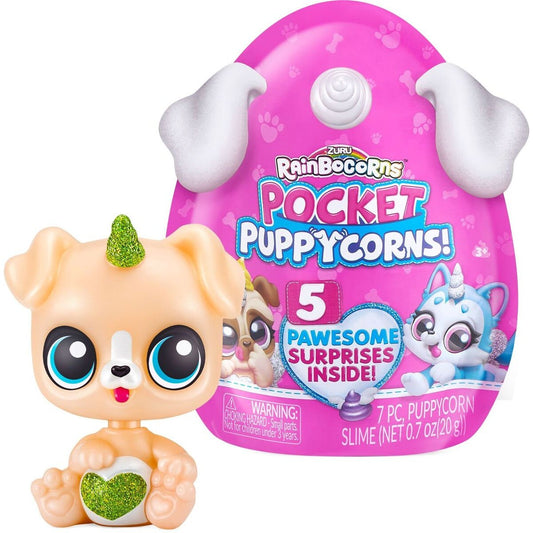 Zuru Überraschungsspielzeug Rainbocorns Pocket Puppycorn Surprise 5, sortiert