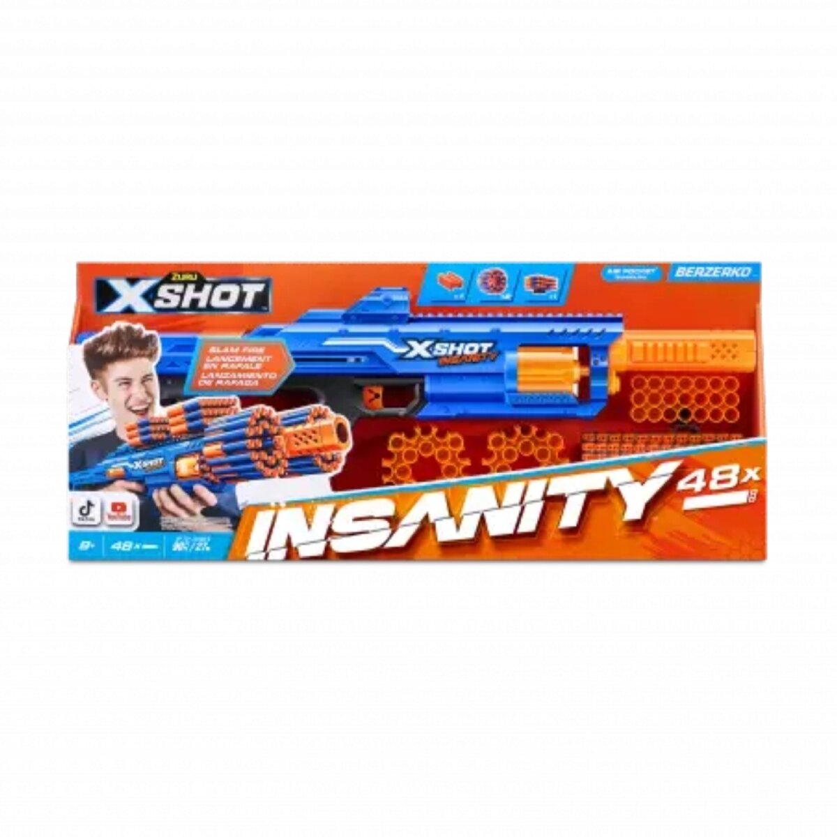 Zuru XSHOT Insanity Blaster Berzerko mit Darts